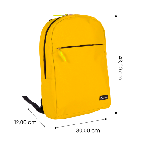 TECHMADE ZAINO PROFESSIONAL STYLE PER PC (30x12x43 CM) GIALLO