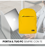 TECHMADE ZAINO PROFESSIONAL STYLE PER PC (30x12x43 CM) GIALLO