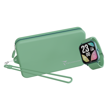 GLOW SMARTWATCH LIGHT GREEN+ BAG